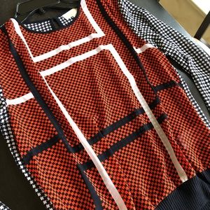 MICHAEL KORS- Pattern long sleeve blouse